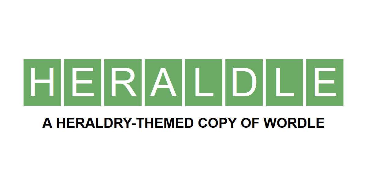 Heraldle with apologies to Wordle